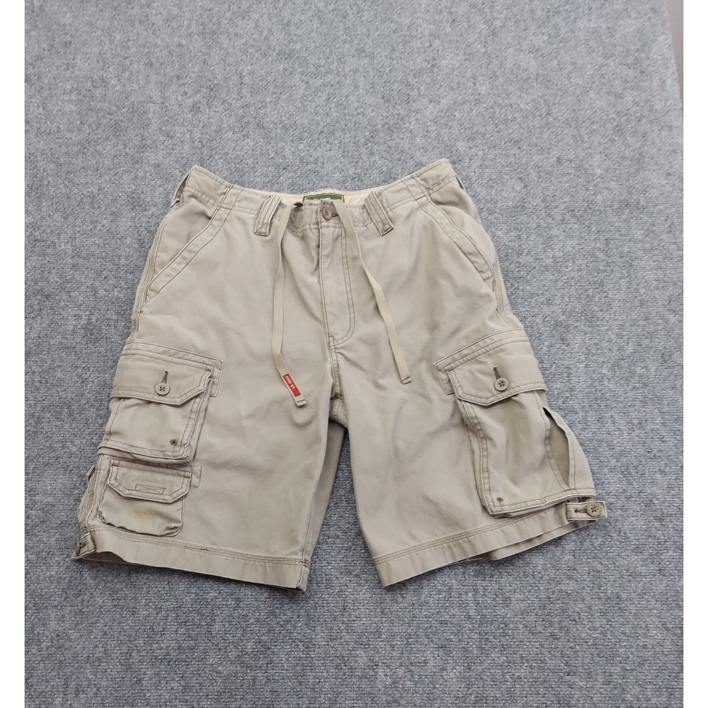 Eddie Bauer Shorts Mens 33 Beige Cargo EB.20 Pockets utility Hiking Outdoor